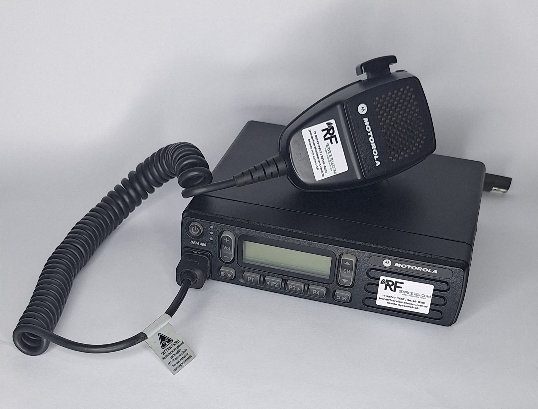 Rádio Móvel Motorola DEM 400 VHF: Analógico Digital Bidirecional - Image 2