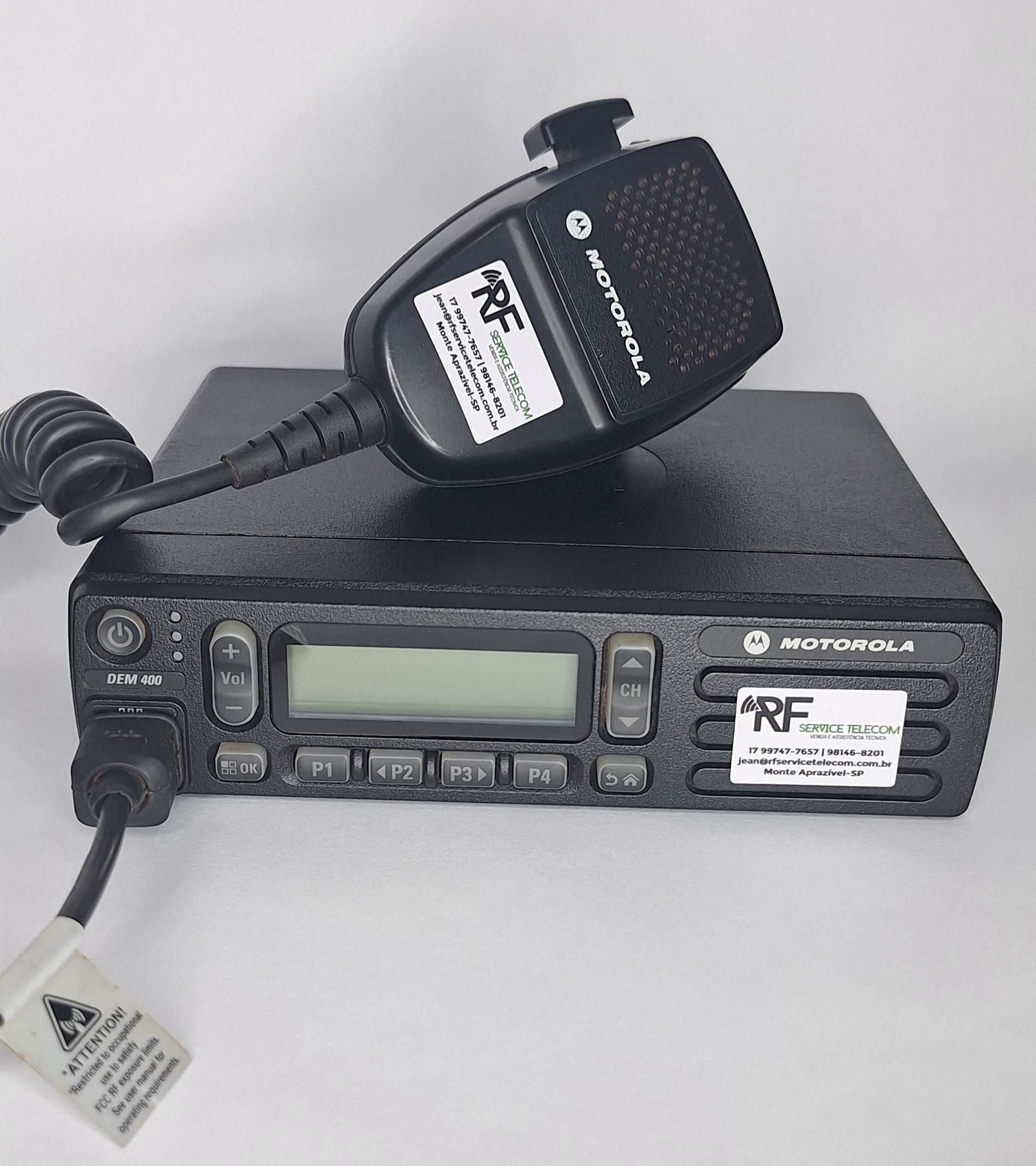 Rádio Móvel Motorola DEM 400 VHF: Analógico Digital Bidirecional - Image 3